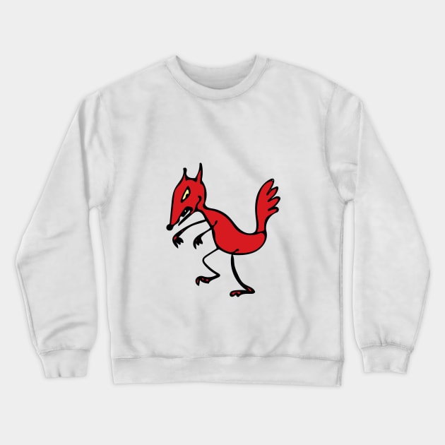 FOXY MCFOX, THE FOXIEST FOX IN ALL OF FOXTOWN! illustration Crewneck Sweatshirt by CliffordHayes